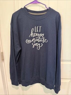 Navy Blue Christian sweatshirt